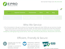 Tablet Screenshot of eproconsultants.com